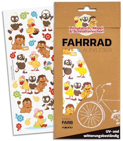 Farbviereck Sandmanns Freunde Aufkleber Osten Fahrradaufkleber Fahrrad Sticker Lizenz Produkt Fahrradaufkleber Unser Sandmännchen Geschenk Artikel | K0028