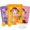 WSYLS-Chinese Candy Soft Fruit Candy 57g/pack * 3 Packs of Peach Candy, Grape Flavor, Orange Candy, Juice Content More Than 50%, Candy, Fruit, Multi-flavor Set