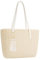 YXILEE Straw Bags For Women | M Size Travel Straw Totes Bag Woven Summer Handmade Shoulder Bag Handbag, White, M
