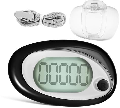 Toddmomy Walking Pedometer Mit Clip Tragbarer Schrittzähler Für Fitness Und Outdoor-aktivitäten Präzise Schrittüberwachung Leicht Und Benutzerfreundlich Mit Reset-Funktion Und Lanyard