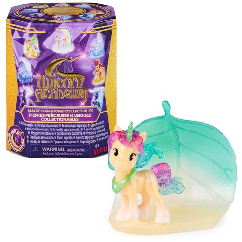Unicorn Academy Collectible New Collectibles BP, Mehrfarbig, 6075278 | 7 Figuren, durchscheinende Details, einzigartige Basis, neues Bruststück, farbige Mähne und Schwanz, phosphoreszierende