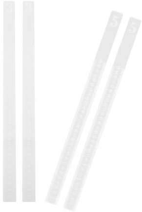 Hoement Backlineal für Kekse 2 Paar, Acryl, Teigdickenmessung | Teigleisten, Lineal Backzubehör, Gebäckmessung, für Backen, Präzise Führung, Einfache Nutzung, Hohe Effizienz