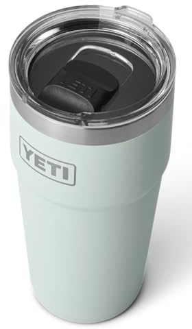 YETI Rambler 20 oz (591 ml) Stackable Cup with Removable Magslider Lid, Stainless Steel Vacuum Insulated Coffee Cup, Ridgeline