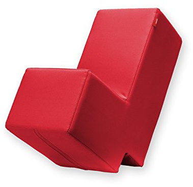 Lümmel Polsterhocker, rot - zum Sitzen, Spielen und Rumtoben - Loungemöbel & Spielmöbel für Kinder und Erwachsene