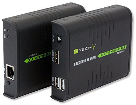 Techly 028214 HDMI KVM Extender su Cavo di Rete