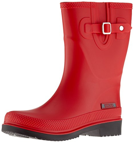 DOGGO Lotte, Stivali in Gomma Donna, Colore: Rosso, 41 EU