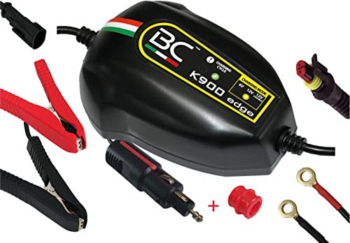 BC Battery 700BCK9EDGE Controller BC K900 EDGE, Intelligentes Batterieladegerät und Erhaltungsladegerät für BMW Motorräder mit CAN-Bus System, und für alle 6V/12V Blei-Säure-Batterien, 1 Amp