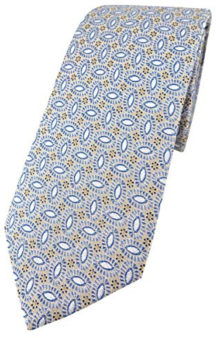 Enrico Sarto hochwertige Designer Seidenkrawatte gemustert -Krawattenbreite 7 cm