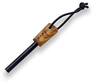 Joker Feuerstahl PD04, Material Olivenholznholz, Werkzeug zum Angeln, Jagen, Camping und Wandern