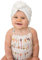 Susenstone Bonnet Bebe Fille Naissance avec Noeud Hiver Chaud en Coton Pas Cher A La Mode Chapeau Bonnet Enfant Fille Garcon Turban 0-6 Mois (0-6 Mois, Blanc)