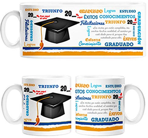 Taza Personalizable con año de la graduación univesitaria - Cerámica