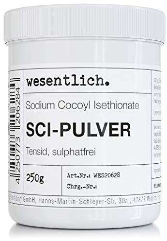 SCI - Sodium Cocoyl Isethionate - 250g - mildes Tensid in praktischer Schraubdeckeldose von wesentlich.