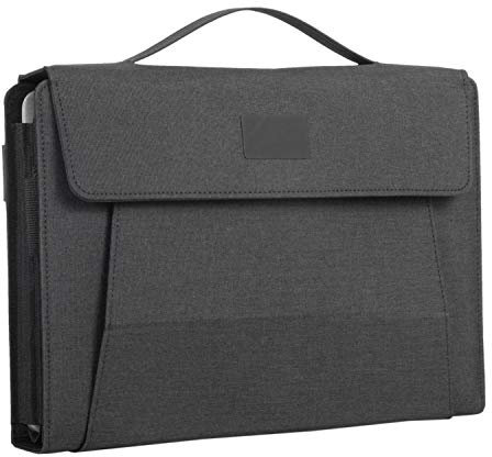Alassio 30130 Mobile Office DIN A4 FIORI, Multifunktion Aktentasche für 13,3 Notebook, Tablet und Handy, Organizer Laptoptasche für unterwegs und im Büro, Mappe in anthrazit, ca. 34,5 x 27 x 4 cm
