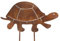 B2S BACK2SEASON Metall Stecker Schildkröte Edelrost Rostfigur Gartenstecker Frühling Dekofigur Figur Deko Breite 20,5 cm
