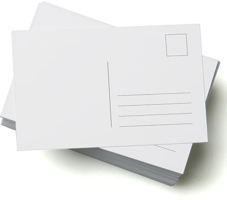 50 Blanko-Postkarten, A6, 350 g/m², Karton, perfekt für Bastelprojekte und zur Gestaltung individueller Postkarten (50)