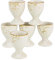 CreaTable, 33030, Serie NATURE COLLECTION, Geschirrset, Eierbecher 6 teilig, Steinzeug, Earth