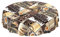 Wachstuchtischdecke abwaschbar Garten Tischdecke Wachstuch Rund Oval Eckig Indoor Outdoor Kaffee Braun Rund 120cm