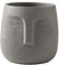 YARNOW 1stk Blumentopf Aus Keramik Gesichtsförmige Vase Körpervase Vase Mit Quadratischem Kopf Kaktus Blumentopf Betonkopf Pflanzer Kaktustopf Deko Blumenarrangement Grüner Dill Büro