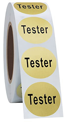 Hycodest Gloden Tester Aufkleber für kleine Punkte, 20 mm, 500 Stück