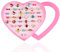 Hillylolly Ringe Mädchen, Kinderringe Mädchen Set, 36 Stück Kinder Ringe Schmuck, Fingerring Verstellbar, Ringe für Kinder Mädchen Geschenk, mit Herzform Vitrine, Zufälliger Stil (D)