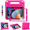 MOXOTEK iPad 9th/8th/7th Generation Case for Kids, iPad 10.2 Kids Case with Screen Protector, Durable Shockproof Handle Stand Protective Cover for iPad 10.2 Inch 2021/2020/2019, Pink