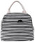 EurCross Black and White Stripes Insulated Lunch Box Bag for Women Girls Work School,Small to Medium Size Lunch Tote Bag for Adult Carry on-The-go