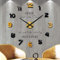 Vangold Moderne Mute DIY große Wanduhr 3D Aufkleber Big Wanduhren für Home Office Decor Geschenk