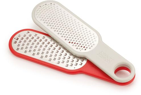Joseph Joseph Duo 2-Piece Grater Set, Grey/Red
