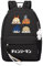 jiminhope Chainsaw Man Backpack Anime Power Print Small Pendant Zipper Travel Backpack Cute Cartoon Student Bag for Boys Girls
