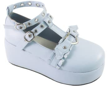 per Donna Piattaforma Mary Jane Cuori Gatto Fibbia Rivetti Caviglia Lolita Gotico Principessa Piattaforma Décolleté Pelle Verniciata Spina Vintage Tradizionale Ricamo Tomaia Scarpe Eleganti