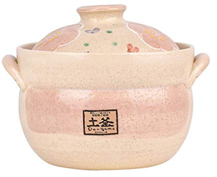 Recipiente de arroz Hecho de Loza, Olla Japonesa de Piedra Donabe, Olla Caliente, Olla de Sopa Resistente al Calor para cocinar al Vapor