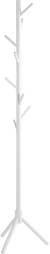 HAKU Garderobenständer weiß, Massivholz Standgarderobe - Maße: H 174 x Ø 43 cm, Style: Traditional