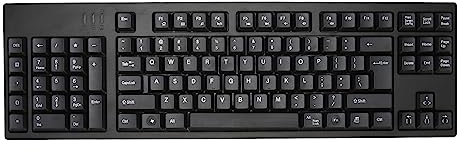 Gugxiom Teclado de 109 Teclas para Zurdos, Diseño Ergonómico Micro USB Plug and Play Teclado de Oficina para Diseñador de Contabilidad Empresarial