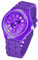 Taffstyle Armbanduhr Silikon Analog Quarz Uhr Farbige Sport Sportuhr Damen Elegant Farbige Damenuhr Bunte Frauenuhr Analoguhr Frauen Modern Lila