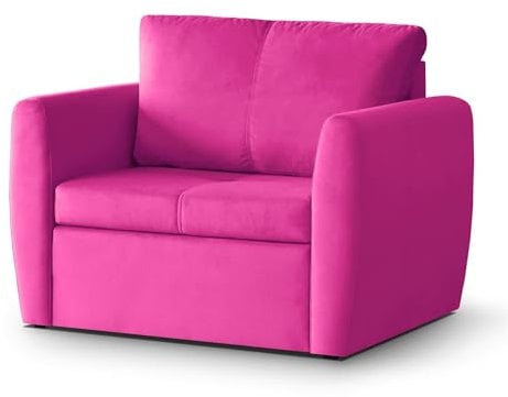 Mars Meble Bella Sessel mit Schlaffunktion Klappbar Schlafsessel Relaxsessel mit Bettkasten Fernsehsessel mit Bettfunktion Klein Schlafcouch Ausziehbar, Farbe: Lila, Stoff: Trinity 11