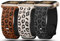 Lot de 3 bracelets gravés léopard compatibles avec les bracelets Apple Watch 41 mm, 40 mm, 38 mm pour femme, en silicone souple motif guépard en relief pour iWatch Series 10 9 8 7 6 5 4 3 2 1