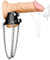 LekesaSIES Leder Penisring Verstellbarer Hodenring Penis BDSM Hodenstrecker Bondage Ballstretcher Ball Stretcher Hodensack Stretcher Hodengewicht mit Gewichte Kette Hoden Penis Sexspielzeug