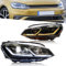 VLAND Scheinwerfer Kompatibel für Golf 7 Golf MK7 TSI TDI Variant Alltrack Halogenversion 2012-2017 (Nicht für Golf 7 GTI/R/GTD/Golf 7.5), Mit E-Prüfzeichen,1 Satz (Silber)