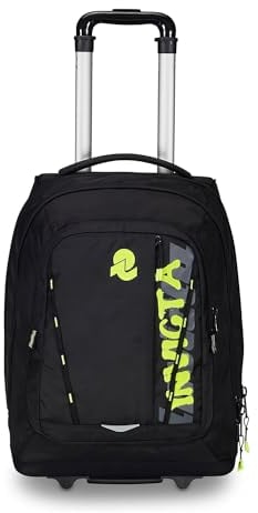 Invicta Trolley Scuola Bump Change Line Color, Nero, 2 in 1, Zaino Doppio Scomparto Con Carrello Fisso, Tasca PC, Tasca Borraccia, Tasca Con Organizer e Crossover System, Zaino Viaggio