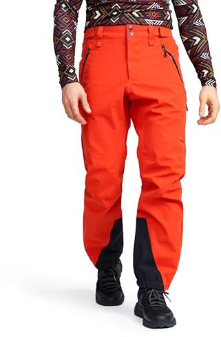 RevolutionRace Cyclone 3L Shell Pants für Herren, wasserdichte Hose mit Recco-Reflektoren zum Wandern, Pureed Pumpkin, L