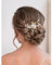 Braut Hochzeit Haarkämme Braut Haarspangen Blume Blatt Kristall Haarnadeln Reben Blume Blatt Perle Kopfschmuck Haarschmuck für Frauen und Mädchen (Gold)