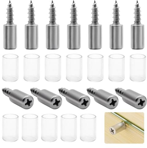 Aoyswuz 50 Stück Regalstifte mit Gummischutz Selbstschneidende Regalstützen Regalbodenträger für Möbel, Schrank, Garderobenregale