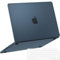 NPUOLS Hülle Schutzhülle für MacBook Air 15 Zoll Hülle 2025-2023 M4 M3 M2 Modell A3241 A2941 A3114, Ultradünne Hartschale Schutzhülle Snap Case und Ultradünner TPU EU Tastaturabdeckung, Matt Blau