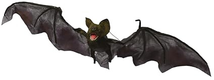 P’tit Clown - 23175 - Halloween-Fledermaus-Automat - Animatronik - Animatronic - Animiert, mit Sound und Lichteffekten - Gruselige Dekoration - Batterien Nicht enthalten (3 x AA) - 90 cm
