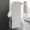DCSYOG Urinal Trennwand, WC Schamwand Wandmontage Urinaltrennwand Pissoir Urinalwand WC Sichtschutz Urinal Wand 90x40cm (Weiß)