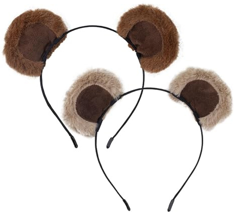 Bandeaux décoratifs pour femmes, bandeaux pour femmes | Mignon visage lavage bandeau ours bandeau - Cerceau Flexible en poils d'animaux, bandeau de fêtes de Cosplay pour fêtes, voyage à la maison