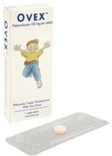 Single-Dose Threadworm Treatment Tablet – Effective Deworming for Adults and Children, Easy-to-Swallow | 1 Tablet Pack |