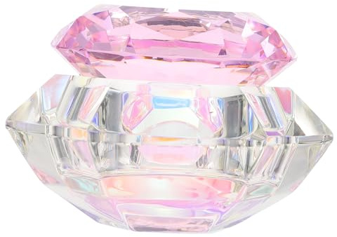 GALPADA Bol pour Nail Art Gobelet pour Manucure Coupelle Verre Transparent Contenant Liquide Acrylique ou Poudre