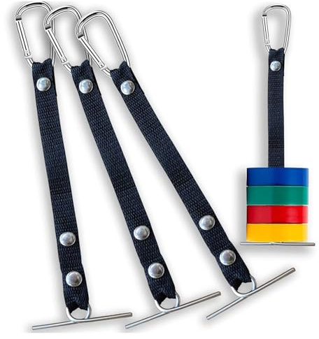 Set of 4 Insulating Tape Holders - Robust with Tool Belt Clips, Compact Storage Accessories for Builders, Warehouse Workers, Automobiles, Drywall etc