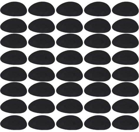 Omquot 40 Stück Wasserabweisende Sensor-Patches, Bequemes Klebeband für Fitness, Schwimmen, Sportaktivitäten (Schwarz)